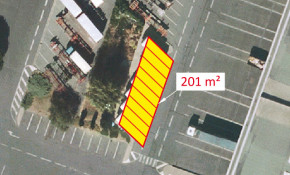 PORT DE BONNEUIL-SUR-MARNE    A LOUER  TERRE PLEIN DE 201 m²  Lot 7  DESTINATION : Parking VL et camionnettes