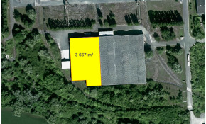 Port de Bruyères sur Oise   bâtiment 700  3667 m² d’entrepôt - image BSO batiment 700- 3667 m²
