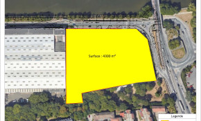 PORT DE BONNEUIL-SUR-MARNE<br />
<br />
A LOUER<br />
<br />
TERRAIN DE 14 340 M²<br />
Terrain revêtu supportant un bâtiment industriel<br />
<br />
LOT N° 1 - PARCELLES N° 11 et 12